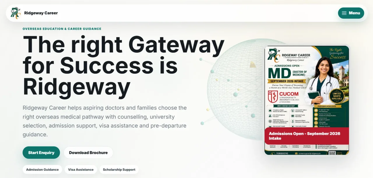 Ridgeway Career project screenshot